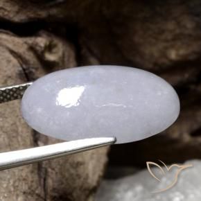 Giadeite Grigio naturale da 12.56 ct, Ovale, Traslucido