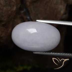 Giadeite Grigio naturale da 12.39 ct, Ovale, Opaco