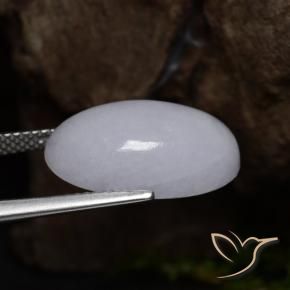 Giadeite Grigio naturale da 12.39 ct, Ovale, Opaco