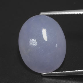 Giadeite naturale blu da 10,61 ct, taglio ovale, opaco