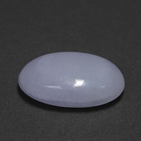 Giadeite naturale blu da 11,61 ct, taglio ovale, opaco