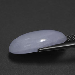 Giadeite naturale blu da 11,61 ct, taglio ovale, opaco