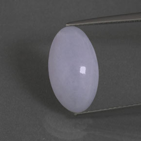 Giadeite naturale blu da 5,85 ct, taglio ovale, opaco