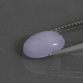 Giadeite naturale blu da 2,33 ct, taglio ovale, opaco