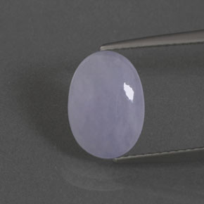 Giadeite naturale blu da 2,17 ct, taglio ovale, traslucido