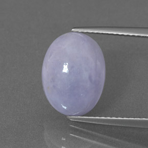 Giadeite naturale blu da 5,54 ct, taglio ovale, opaco