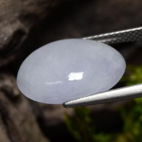 Giadeite naturale viola da 8,63 ct, taglio ovale, opaco