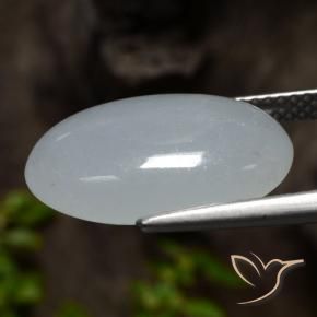 Giadeite Grigio medio naturale da 7.94 ct, Ovale, Opaco
