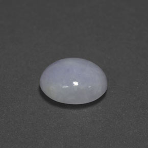 Giadeite naturale blu da 3,51 ct, taglio ovale, opaco