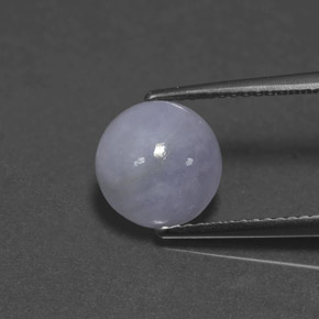 Giadeite Lavanda naturale da 3.06 ct, Taglio rotondo, Opaco