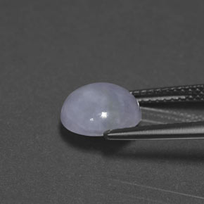 Giadeite Lavanda naturale da 3.06 ct, Taglio rotondo, Opaco