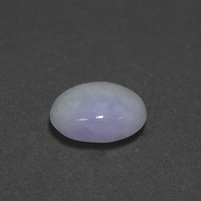 Giadeite naturale blu da 2,55 ct, taglio ovale, opaco