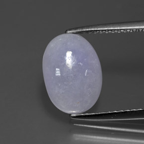 Giadeite naturale blu da 3,28 ct, taglio ovale, opaco