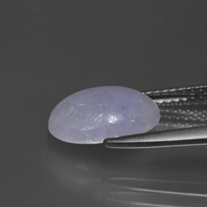 Giadeite naturale blu da 3,28 ct, taglio ovale, opaco