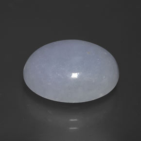 Giadeite naturale blu da 12,87 ct, taglio ovale, opaco