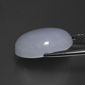 Giadeite naturale blu da 12,87 ct, taglio ovale, opaco