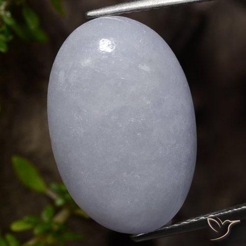 11.54ct Naturale Grigio Giadeite, Ovale, Opaco