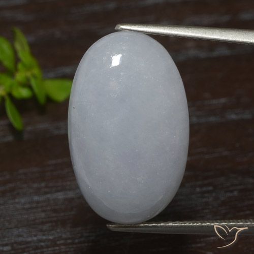 13.83ct Naturale Grigio medio Giadeite, Ovale, Traslucido
