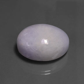 Giadeite naturale blu da 60,38 ct, taglio ovale, opaco