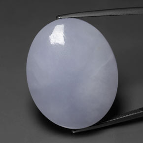 Giadeite naturale blu da 53,76 ct, taglio ovale, opaco