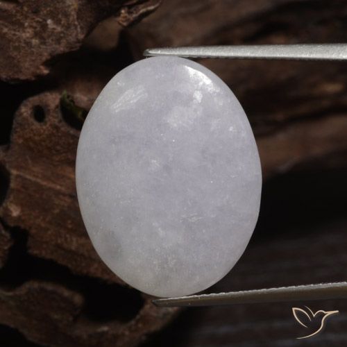 15.11ct Naturale Grigio Giadeite, Ovale, Traslucido