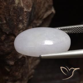 Giadeite Grigio naturale da 15.67 ct, Ovale, Opaco