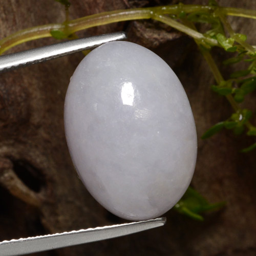 Giadeite Grigio naturale da 22.29 ct, Taglio ovale, Traslucido