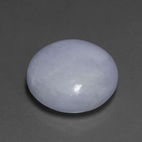 Giadeite naturale blu da 16,21 ct, taglio rotondo, opaco