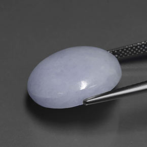 Giadeite naturale blu da 16,21 ct, taglio rotondo, opaco