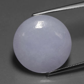 Giadeite Lavanda naturale da 13.72 ct, Taglio rotondo, Traslucido
