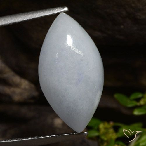 6.90ct Naturale Grigio chiaro Giadeite, Taglio marquise, Traslucido