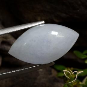 Giadeite Grigio chiaro naturale da 6.90 ct, Taglio marquise, Traslucido