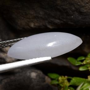 Giadeite naturale grigio da 5,21 ct, marchesa, traslucido