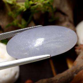 Giadeite Viola chiaro naturale da 28.17 ct, Taglio ovale, Traslucido