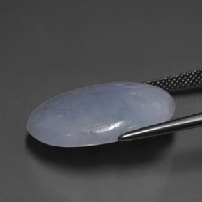 Giadeite Lavanda naturale da 19.74 ct, Taglio ovale, Traslucido