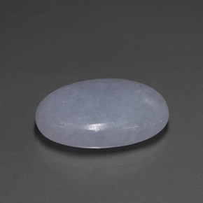 Giadeite naturale blu da 14,80 ct, taglio ovale, traslucido