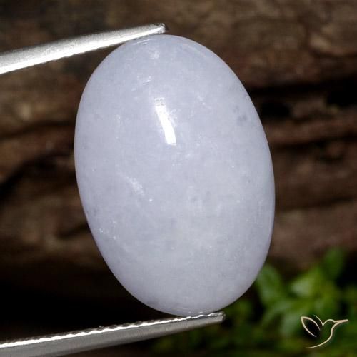 Giadeite Viola chiaro naturale da 13.06 ct, Taglio ovale, Traslucido