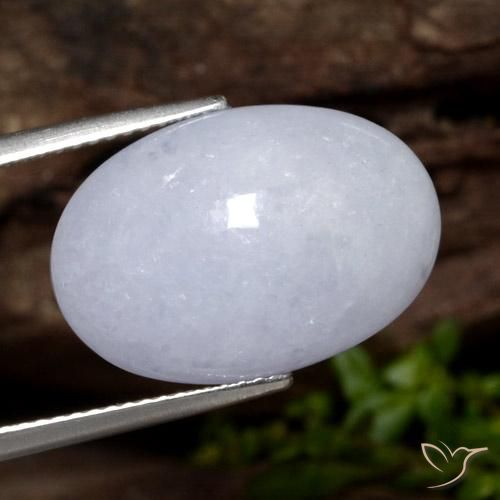 Giadeite Viola chiaro naturale da 13.06 ct, Taglio ovale, Traslucido