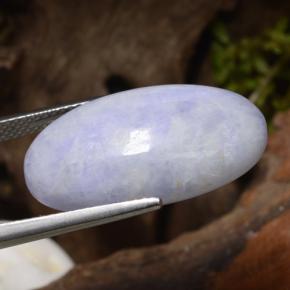 Giadeite Viola chiaro naturale da 23.85 ct, Taglio ovale, Opaco
