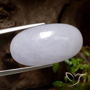 Giadeite Grigio naturale da 22.77 ct, Ovale, Traslucido