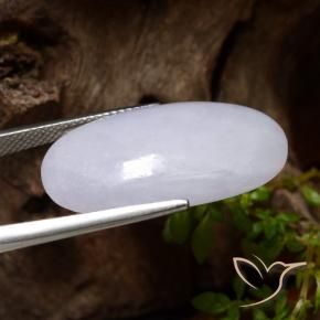 Giadeite Grigio naturale da 22.77 ct, Ovale, Traslucido