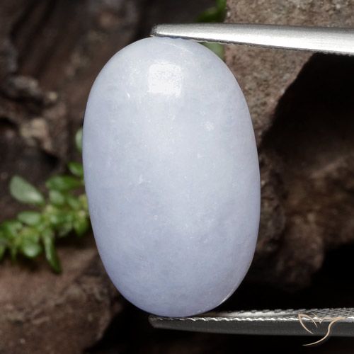 Giadeite Viola chiaro naturale da 12.61 ct, Ovale, Traslucido