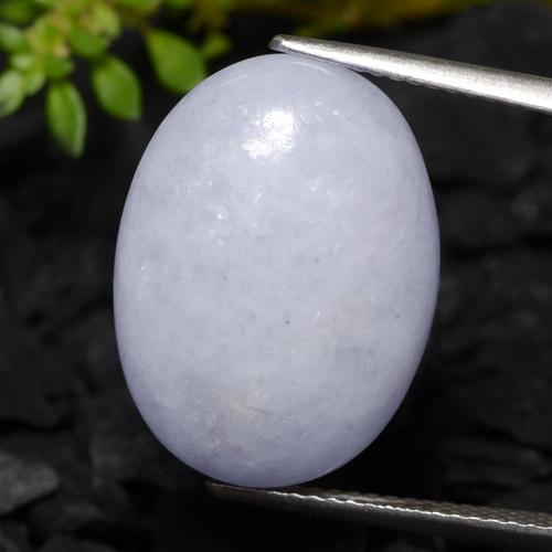 Giadeite naturale viola da 16,31 ct, taglio ovale, traslucido