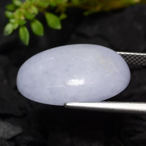 Giadeite naturale viola da 16,31 ct, taglio ovale, traslucido