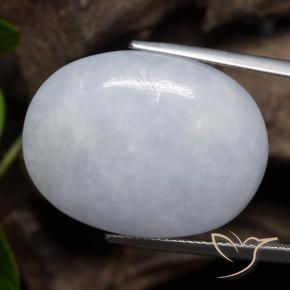 Giadeite Grigio naturale da 38.02 ct, Ovale, Opaco