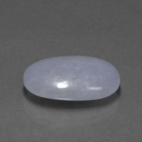 Giadeite naturale blu da 17,68 ct, taglio ovale, traslucido