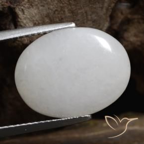 Giadeite Grigio medio naturale da 7.41 ct, Ovale, Traslucido