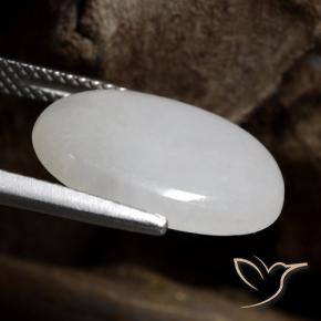 Giadeite Grigio medio naturale da 7.41 ct, Ovale, Traslucido