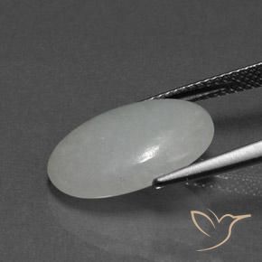 Giadeite Grigio medio naturale da 8.42 ct, Ovale, Opaco