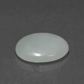 Giadeite naturale verde da 7,02 ct, taglio ovale, opaco